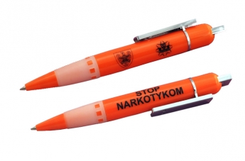 Długopis pomarańczowy - Stop narkotykom