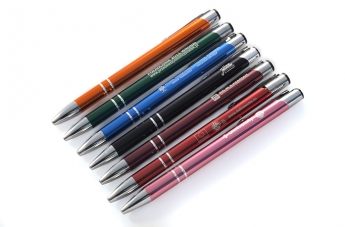 Długopisy metalowe - różne wzory