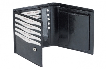 Skórzany portfel czarny - 2