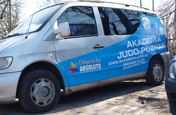 Oklejanie pojazdów - Judo Poznań (bus) - 10